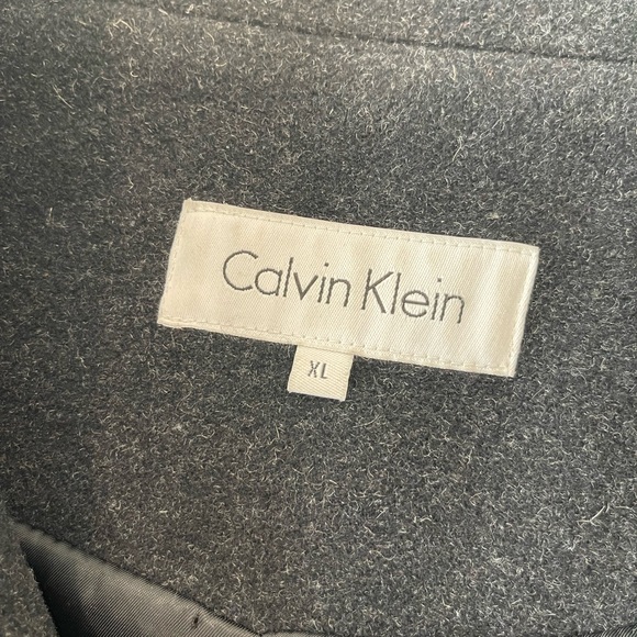 Calvin Klein Charcoal Pea Coat - Picture 5 of 11